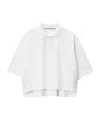Alexander Wang Collared Shirt With Short Sleeves In White