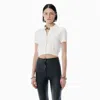 Alexander Wang White Logo-emboridered Cardigan