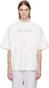 Alexander Wang Logo-print Cotton T-shirt In Vintage White