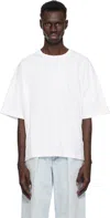 Alexander Wang White Logo T-shirt In Vintage White