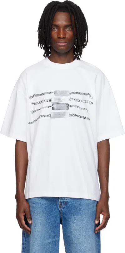 Alexander Wang White Oversized Graphic T-shirt