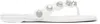 Alexander Wang White Rexa Thong Flat Sandals In Optic White