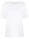 Alexander Wang Puff Logo Cotton T-shirt Round Neck