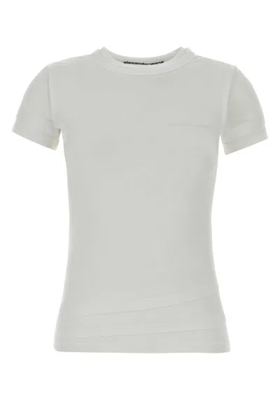 Alexander Wang White Stretch Cotton T-shirt
