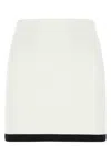 Alexander Wang Stretch Viscose Blend Mini Skirt In White