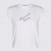 Alexander Wang Crew Neck Embellished Short Sleeves In White
