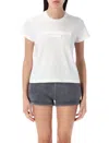 Alexander Wang Crew Neck Embroidered Short Sleeves Top In White