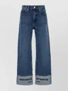Alexander Wang Wide-leg Denim Jeans Folded Cuffs