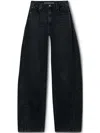 Alexander Wang High-rise Wide-leg Jeans In Black