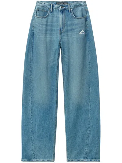 Alexander Wang Wide-leg Jeans In Blue