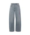 Alexander Wang Wide-leg Jeans In Gray