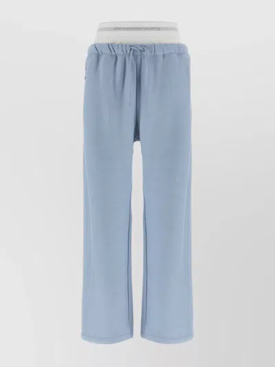 Alexander Wang Wide Leg Joggers With Logo Elastic Waistband