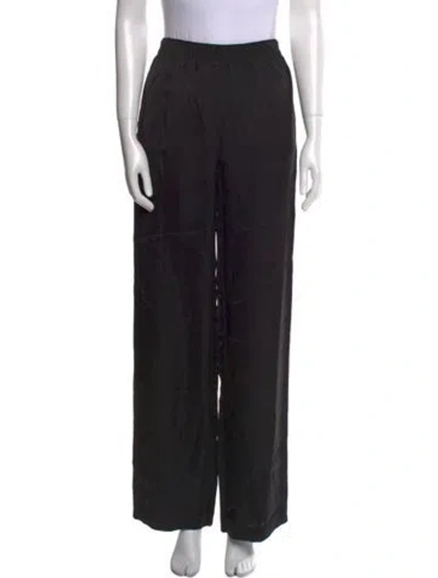 Pre-owned Alexander Wang Wide Leg Pants In Black
