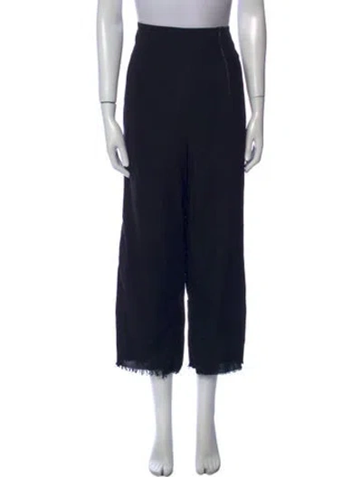 Pre-owned Alexander Wang Wide Leg Pants In Black