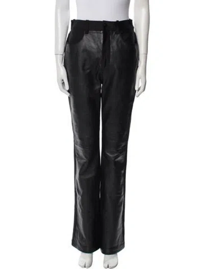 Pre-owned Alexander Wang Wide Leg Pants In Black