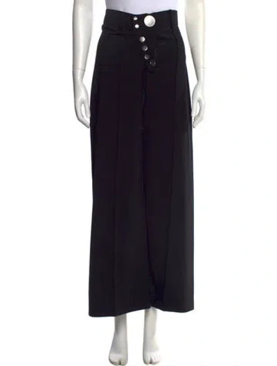 Pre-owned Alexander Wang Wide Leg Pants In Black