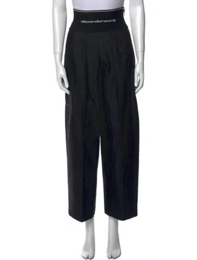 Pre-owned Alexander Wang Wide Leg Pants In Black