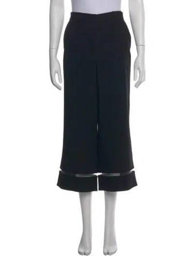 Pre-owned Alexander Wang Wide Leg Pants In Black