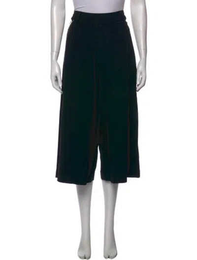 Pre-owned Alexander Wang Wide Leg Pants In Black