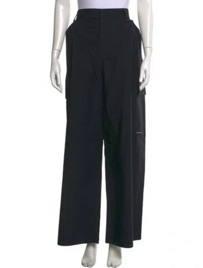 Pre-owned Alexander Wang Wide Leg Pants In Black