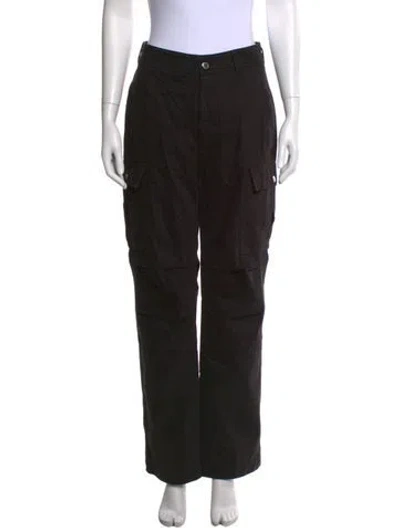 Pre-owned Alexander Wang Wide Leg Pants In Black