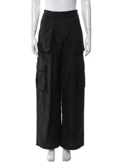 Pre-owned Alexander Wang Wide Leg Pants In Black