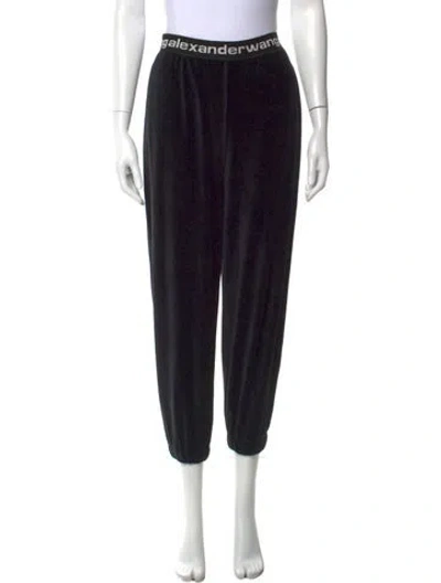 Pre-owned Alexander Wang Wide Leg Pants In Black