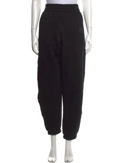 Pre-owned Alexander Wang Wide Leg Pants In Black