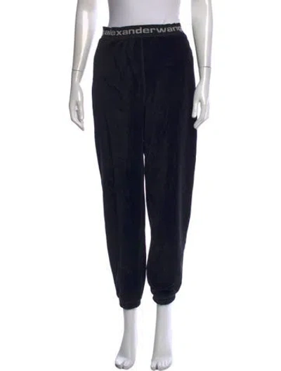 Pre-owned Alexander Wang Wide Leg Pants In Black