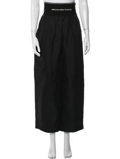 Pre-owned Alexander Wang Wide Leg Pants In Black