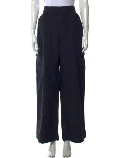 Pre-owned Alexander Wang Wide Leg Pants In Black
