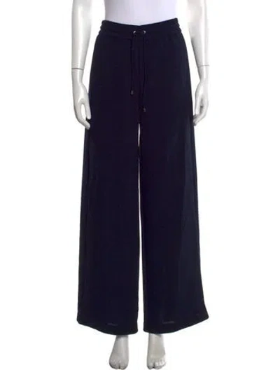 Pre-owned Alexander Wang Wide Leg Pants In Black/blue