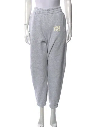 Pre-owned Alexander Wang Wide Leg Pants In Gray