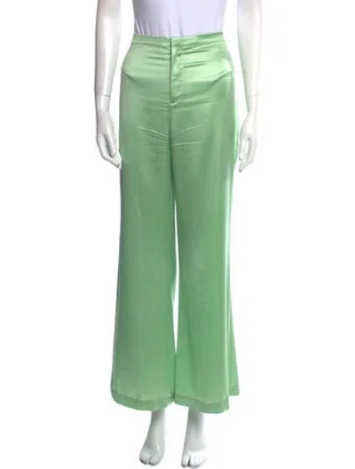 Pre-owned Alexander Wang Wide Leg Pants In Green