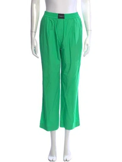 Pre-owned Alexander Wang Wide Leg Pants In Green