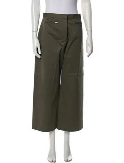Pre-owned Alexander Wang Wide Leg Pants In Green