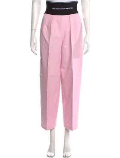 Pre-owned Alexander Wang Wide Leg Pants In Pink