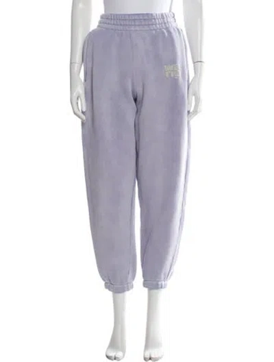 Pre-owned Alexander Wang Wide Leg Pants In Purple