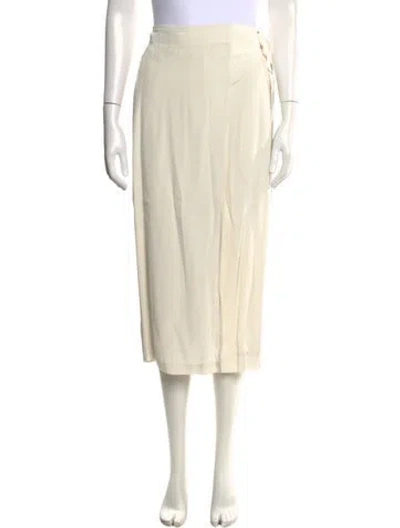 Pre-owned Alexander Wang Wide Leg Pants In White