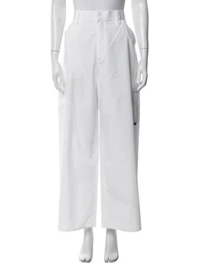 Pre-owned Alexander Wang Wide Leg Pants In White