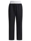 Alexander Wang High-waisted Wide-leg Sweatpants