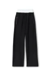 Alexander Wang Wide Leg Sweatpants With Elastic Exposed Brief