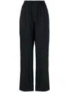 Alexander Wang Wide-leg Track-pants In Black