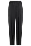 Alexander Wang Wide-leg Trousers With Logo Drawstring And Pleats