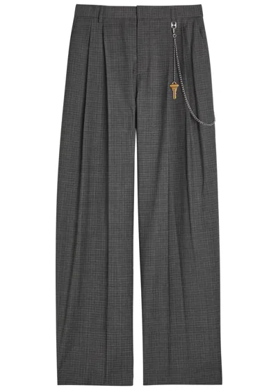 ALEXANDER WANG ALEXANDER WANG WIDE-LEG WOOL-BLEND TROUSERS