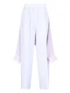 Alexander Wang Large Pants In Silk In Light Blue