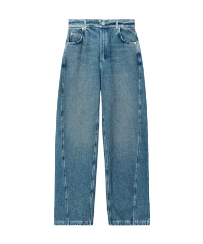 Alexander Wang Wide-leg Ballon Jeans In Blue