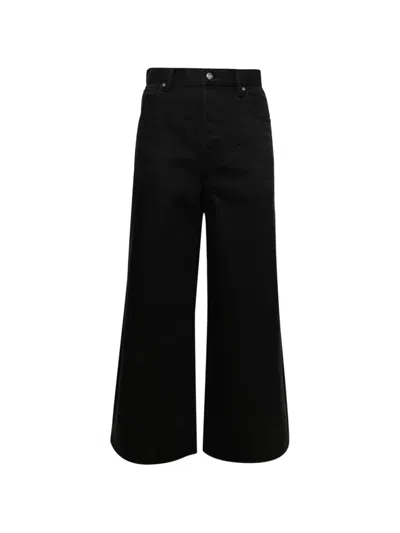 Alexander Wang Wide-leg Jeans In Black