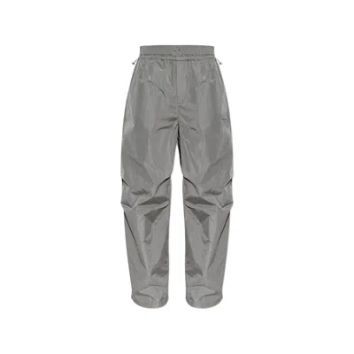 Alexander Wang Wide-leg Polyester Track Trousers In Gray