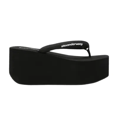 Pre-owned Alexander Wang Wmns Jenna Thong Platform Sandal 'black' | Women's Size 38